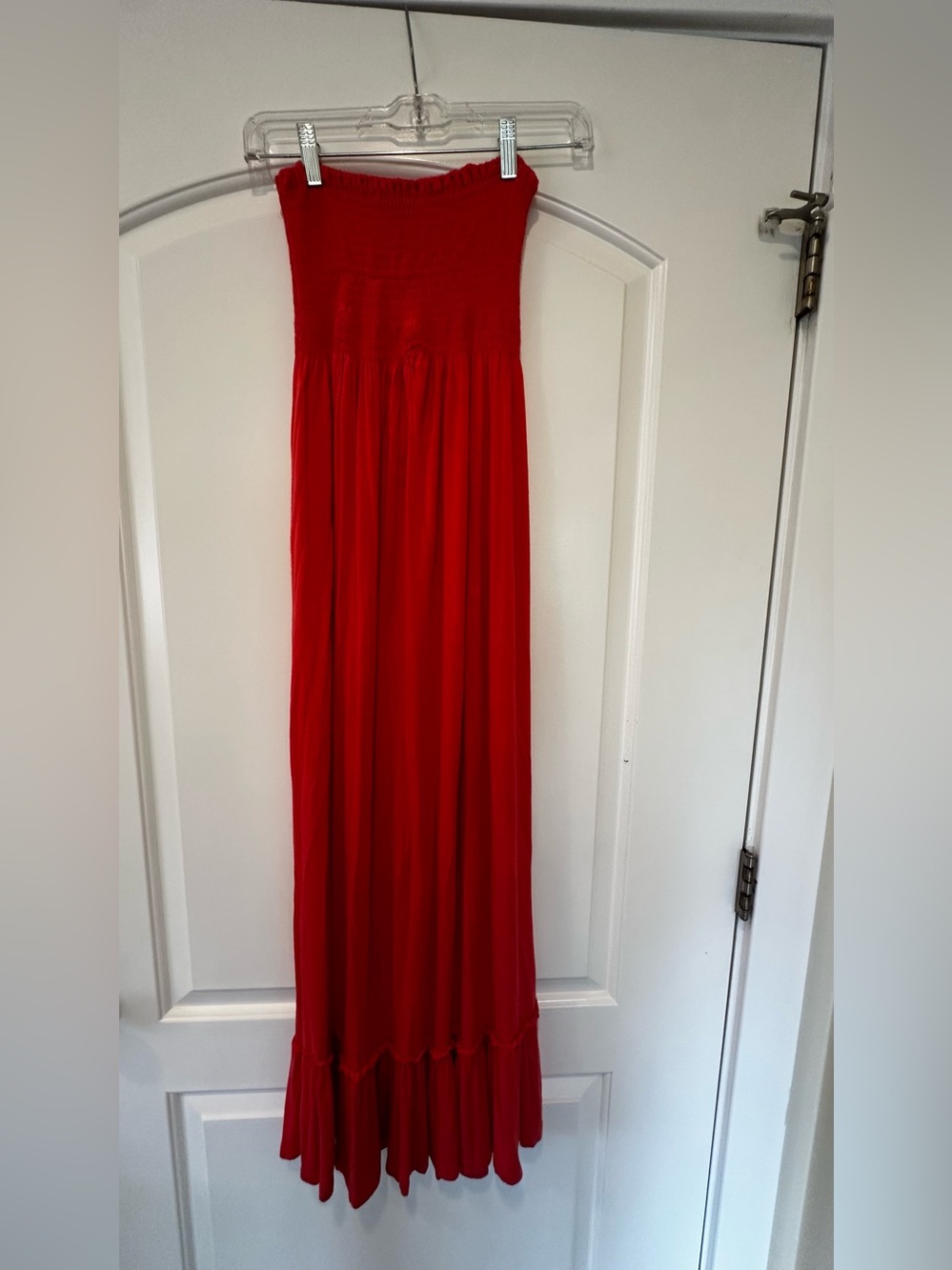 Love Culture orange Strapless Maxi dress
